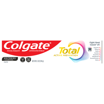 Colgate Total Whitening + Charcoal Toothpaste