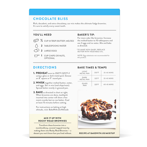 King Arthur Baking Company Gluten Free Fudge Brownie Mix, Non-GMO Project Verified, Certified Kosher