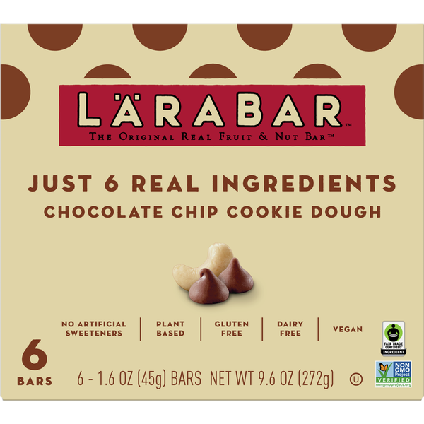 LÄRABAR Chocolate Chip Cookie Dough Fruit and Nut Bars  DestGlow