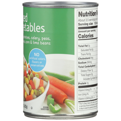 Food Club Mixed Vegetables Carrots, Potatoes, Celery, Peas, Green Beans, Corn &amp; Lima Beans