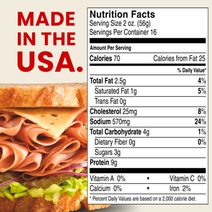 Hillshire Farm Ultra Thin Sliced Honey Ham Sandwich Meat, 32 oz