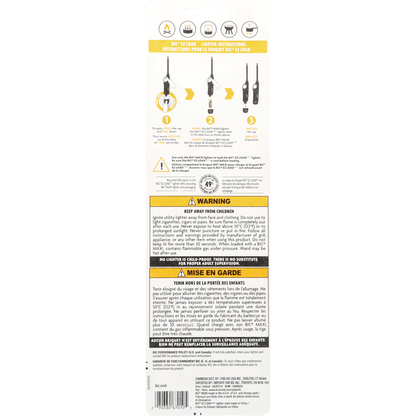 BIC Lighter Shell + Maxi Lighter, Reloadable, Rechargeable