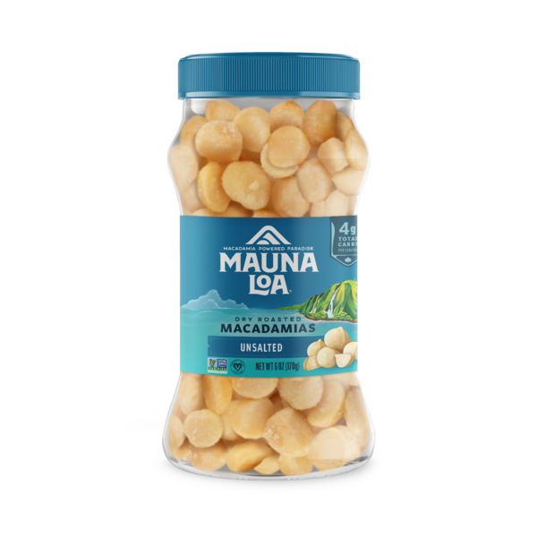 Mauna Loa Unsalted Macadamia Nuts Jar  DestGlow