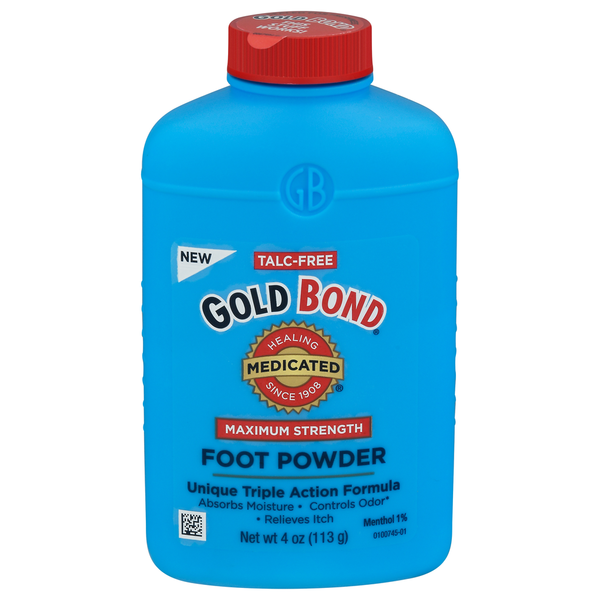Gold Bond Foot Powder, Maximum Strength, Triple Action  DestGlow
