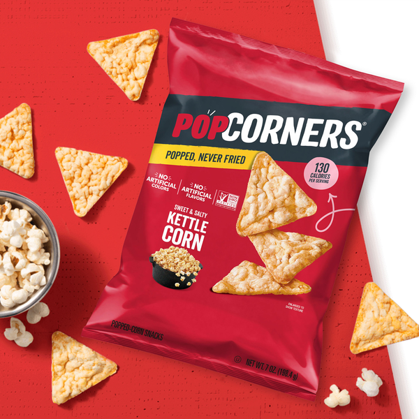 PopCorners Popped-Corn Snacks Sweet &amp; Salty Kettle Corn