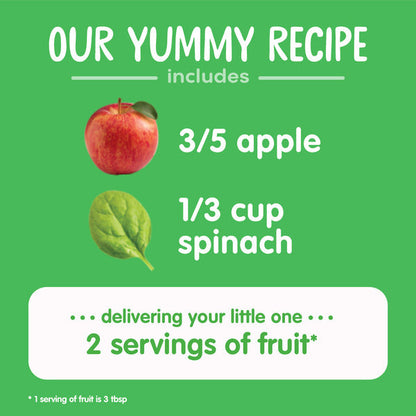 Happy Baby Organics Organics Clearly Crafted Stage 2 Apples &amp; Spinach Jar 4 oz