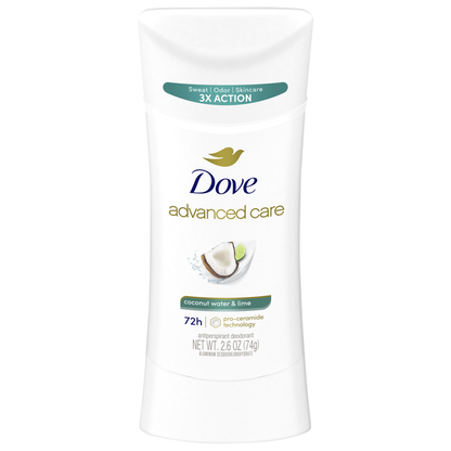 Dove Antiperspirant Deodorant, Advanced Care, Coconut Water &amp; Lime