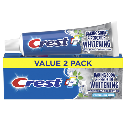 Crest Cavity &amp; Tartar Protection Toothpaste, Whitening Baking Soda &amp; Peroxide