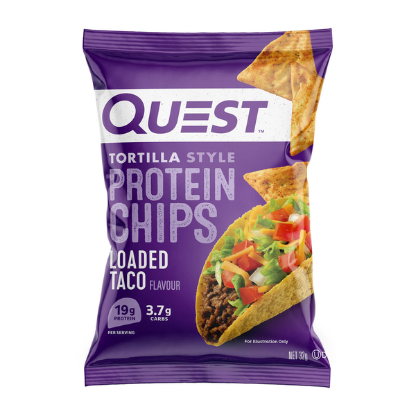 Quest Protein Chips, Loaded Taco Flavor, Tortilla Style  DestGlow