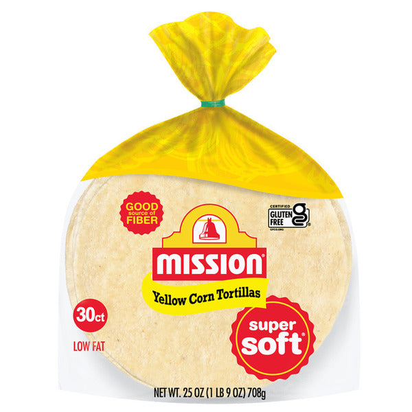 Mission Super Soft Yellow Corn Tortillas, 30 Count  DestGlow