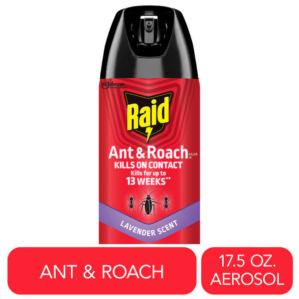 Raid® Ant and Roach Killer Insecticide Aerosol Spray, Lavender Scent  DestGlow