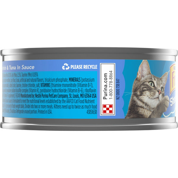 Purina Friskies Wet Cat Food, Shreds With Ocean Whitefish &amp; Tuna in Sauce