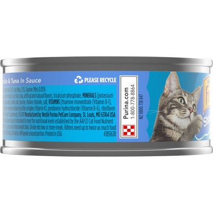 Purina Friskies Wet Cat Food, Shreds With Ocean Whitefish &amp; Tuna in Sauce