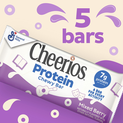 Cheerios Protein Chewy Snack Bars Mixed Berry