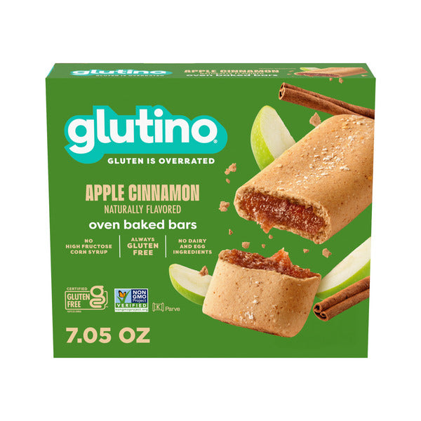 Glutino Gluten Free Apple Cinnamon Flvrd Oven Baked Bars  DestGlow