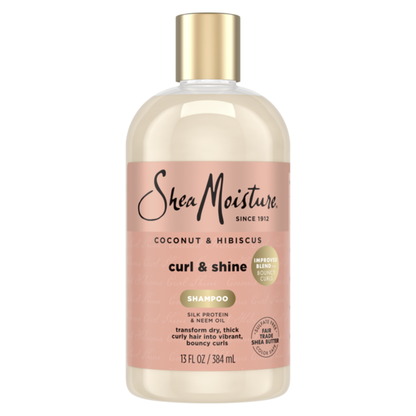 SheaMoisture Curl And Shine Coconut Shampoo Coconut &amp; Hibiscus