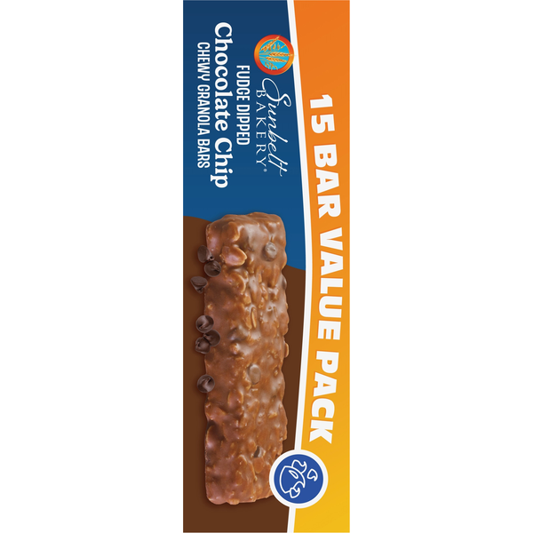 Sunbelt Bakery Fudge Dipped Chewy Chocolate Chip Granola Bars Value Pack  DestGlow