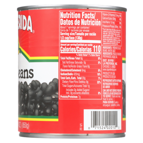 La Preferida Black Beans (Frijoles Negros)  DestGlow