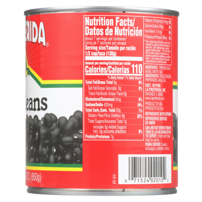 La Preferida Black Beans (Frijoles Negros)  DestGlow