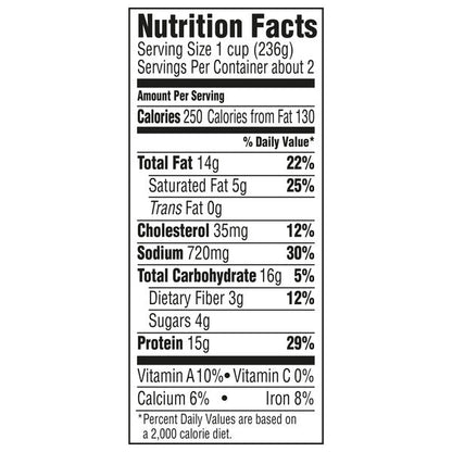 Hormel Less Sodium No Beans Chili