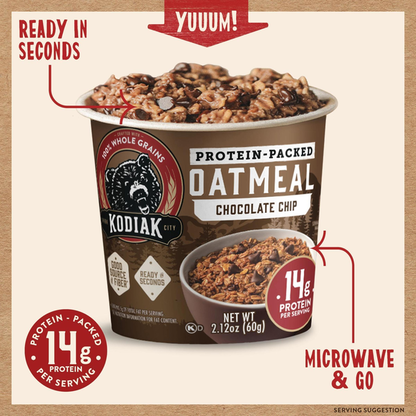 Kodiak Chocolate Chip Oatmeal in a Cup