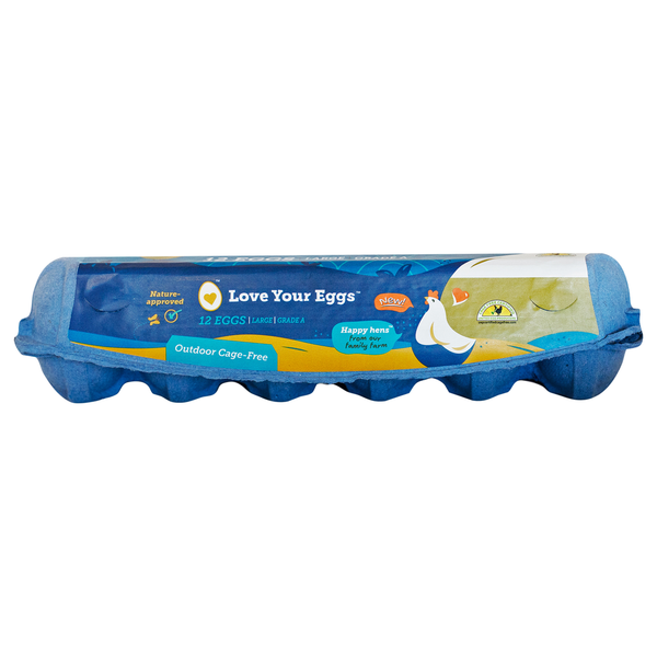 Love Your Eggs Outdoor Cage-Free Large Eggs  DestGlow