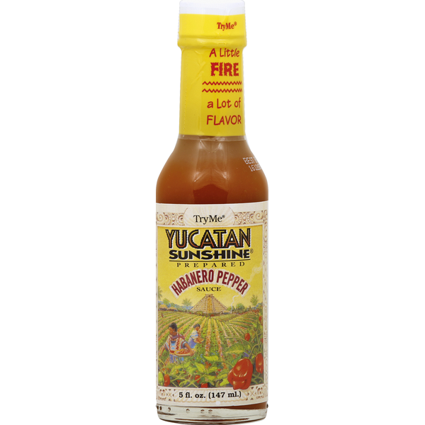 Try Me Habanero Pepper Sauce, Yucatan Sunshine Prepared  DestGlow