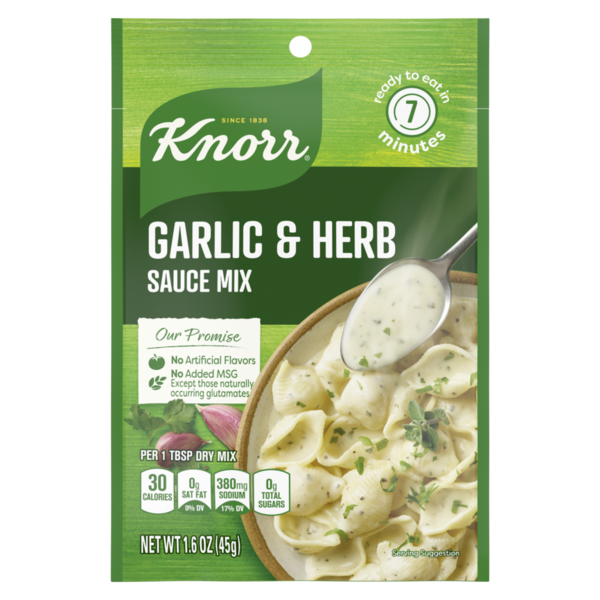 Knorr Sauce Mix Garlic &amp; Herb  DestGlow