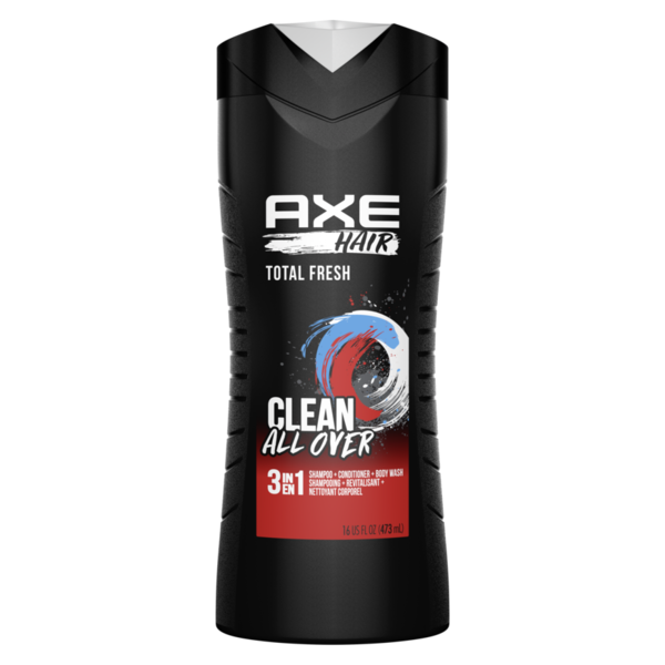 AXE 3-in-1 Body Wash Shampoo &amp; Conditioner Total Fresh  DestGlow