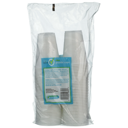 Simply Done Plastic Cups, Translucent