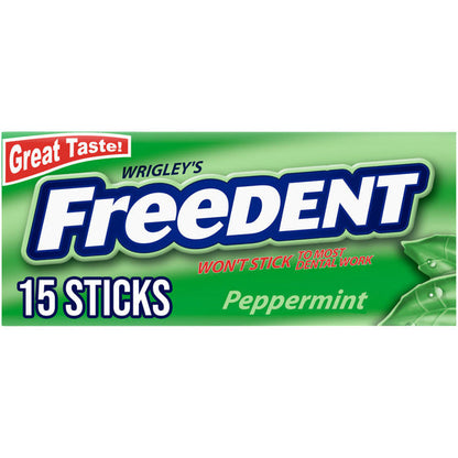 Freedent Peppermint Chewing Gum Single Pack Stick