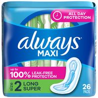 Always Maxi Pads without Wings, Size 2️  DestGlow