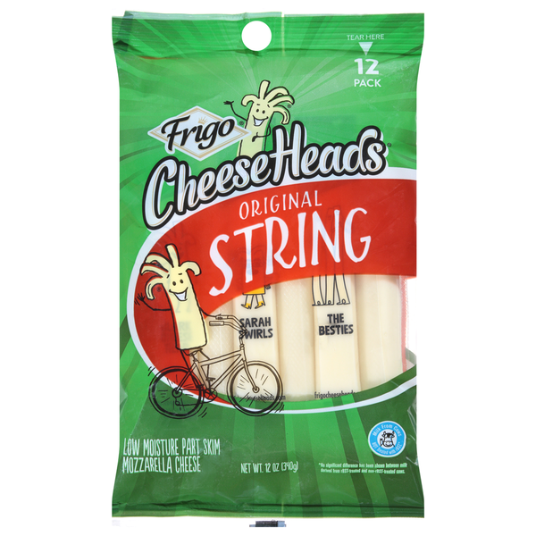 Frigo Cheese Heads Original Mozzarella String Cheese  DestGlow