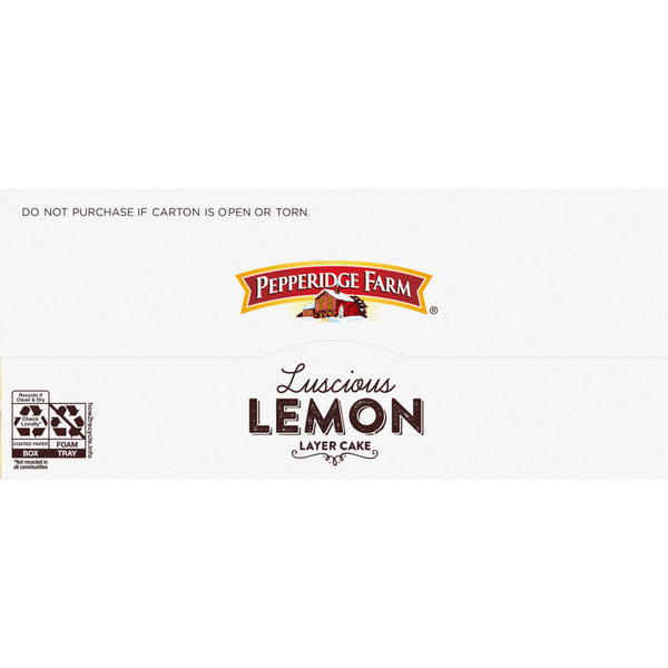 Pepperidge Farm Frozen Lemon Layer Cake  DestGlow