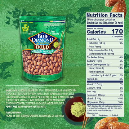 Blue Diamond BOLD Almonds, Wasabi &amp; Soy Sauce