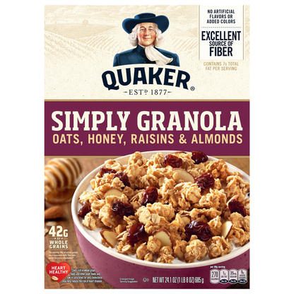 Quaker Simply Oats, Honey, Raisins &amp; Almonds Granola