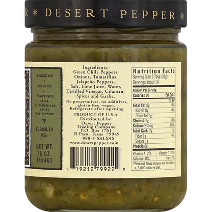 Desert Pepper Trading Co. Salsa, Del Rio, Medium