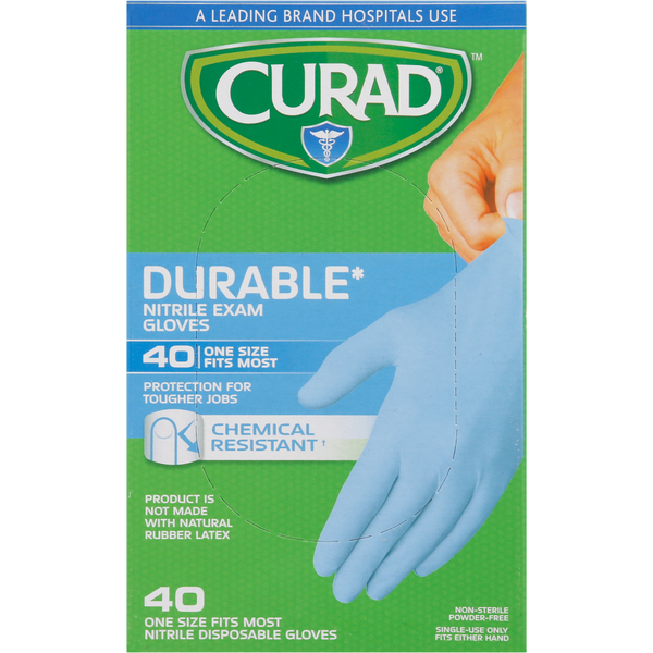 CURAD Exam Gloves, Nitrile, Disposable  DestGlow