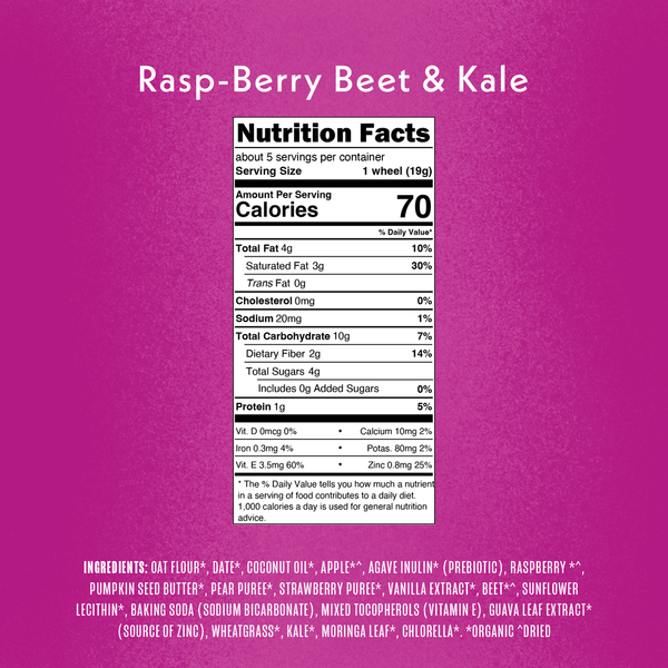 Once Upon a Farm Organic Smart Wheels Toddler Bar, RaspBerry Kale  DestGlow