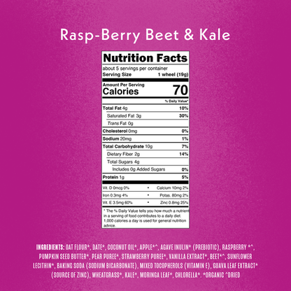 Once Upon a Farm Organic Smart Wheels Toddler Bar, RaspBerry Kale  DestGlow