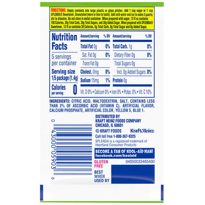 Kool-Aid Unsweetened Green Apple Artificially Flavored Powdered Soft Drink Mix
