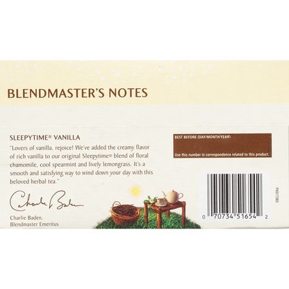 Celestial Seasonings Herbal Tea, Caffeine Free, Vanilla