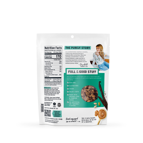 Purely Elizabeth Vanilla Almond Butter, Grain-Free Keto Granola, with MCT Oil  DestGlow