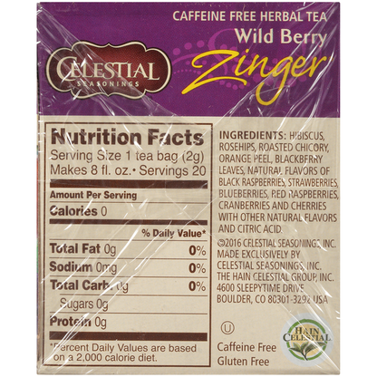 Celestial Seasonings Tea Wild Berry