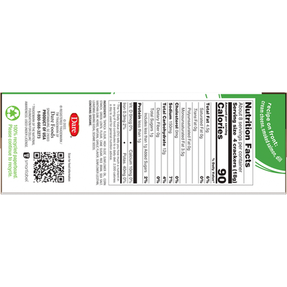 Dare Breton Crackers, Gluten Free, Herb &amp; Garlic