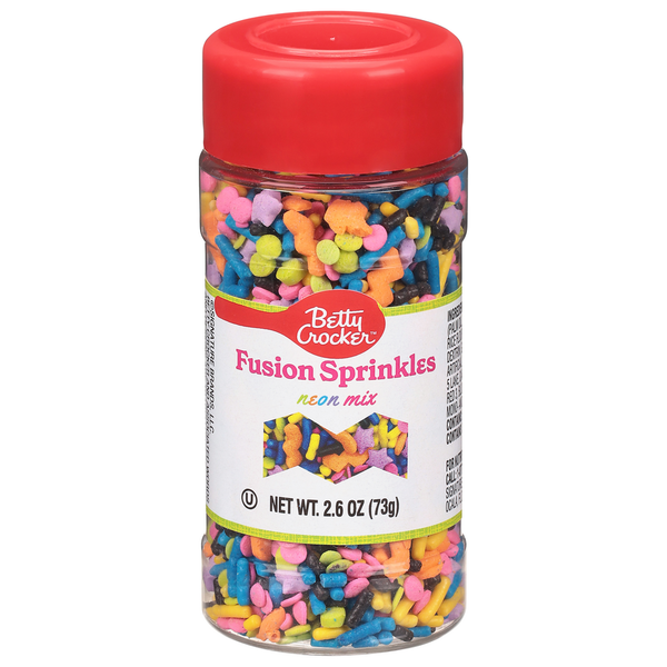 Betty Crocker Fusion Sprinkles, Neon Mix  DestGlow