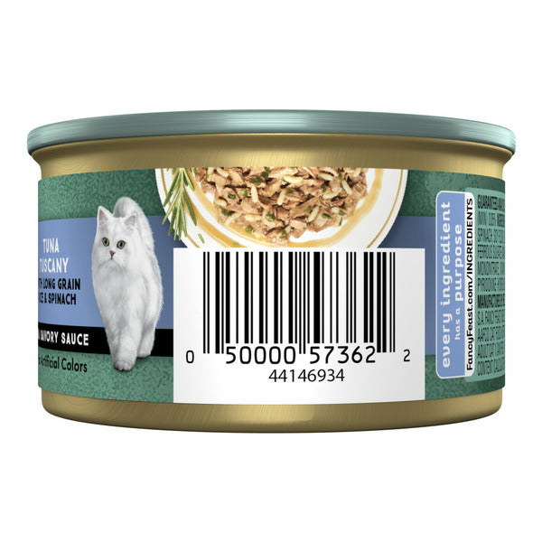 Purina Fancy Feast Wet Cat Food, Medleys Tuna Tuscany With Long Grain Rice &amp; Greens in Savory Sauce  DestGlow