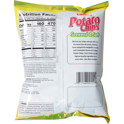 Calbee Potato Chips, Seaweed &amp; Salt