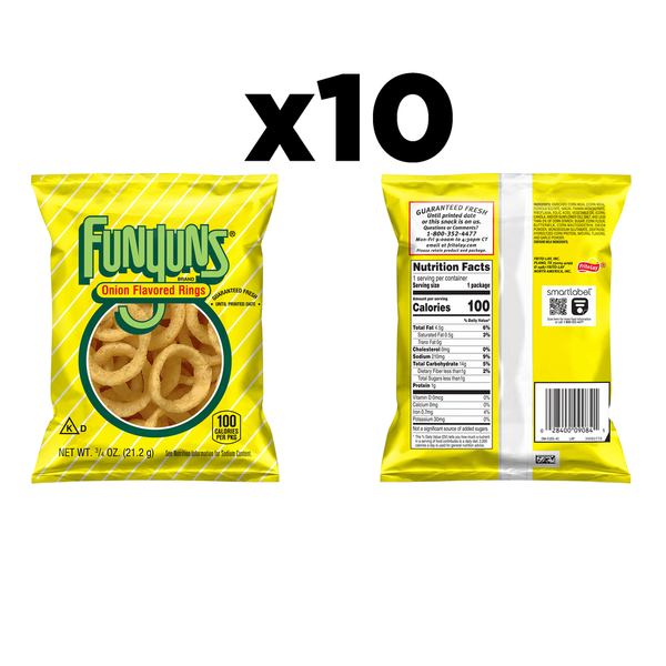 Funyuns Onion Flavored Rings 3/4 Oz 10 Count  DestGlow