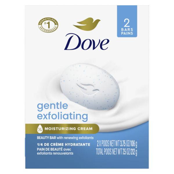 Dove Beauty Bar Soap Gentle Exfoliating  DestGlow